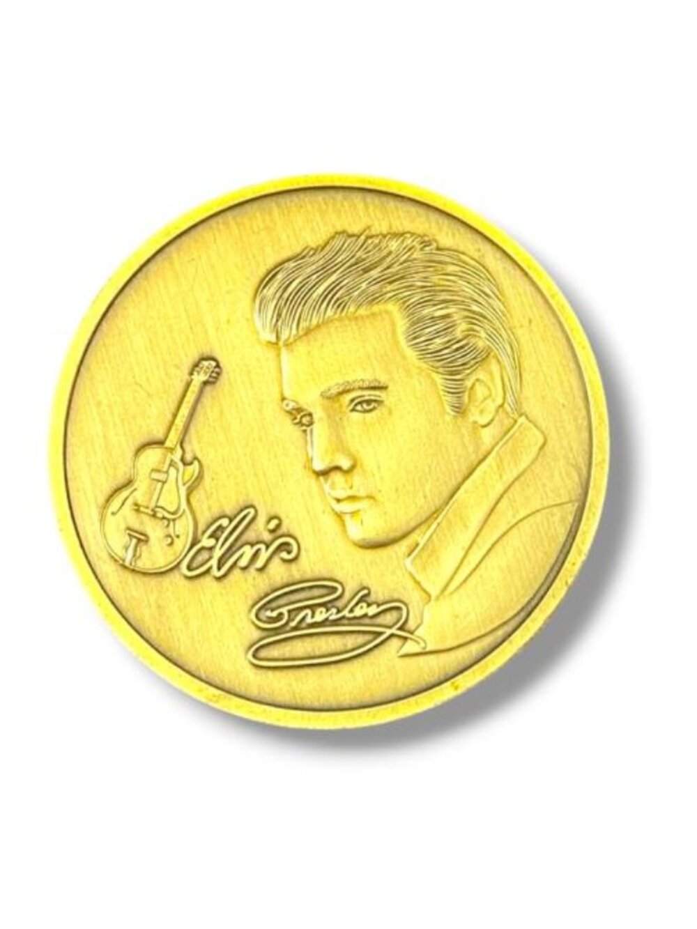 The King Of Rock - Gold Commemorative Coin 1935- 1977 W CASE